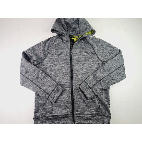 American Eagle Hoodie Active Flex Gray Yellow Polyester Men's Size Large - Picture 1 of 5